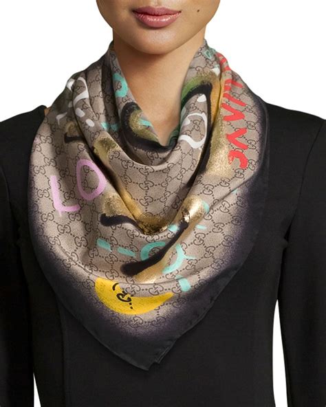 designer scarf gucci|gucci scarf female.